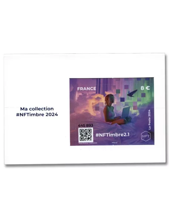 n°2-1 - Timbre FRANCE Timbres Crypto