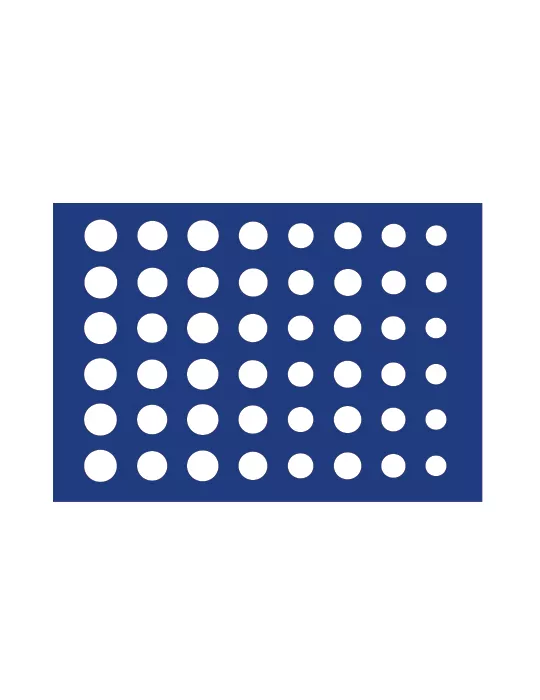 PLATEAU MALETTE DIAMANT (48 CASES RONDES) - SAFE®
