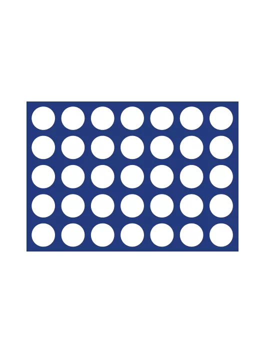 PLATEAU MALETTE DIAMANT (35 CASES RONDES : Ø 32.5mm ) - SAFE®