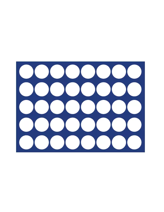 PLATEAU MALETTE DIAMANT (40 CASES RONDES : Ø 26mm ) - SAFE®