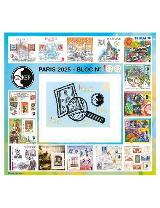 n° 100a - Timbre France CNEP (Non dentelé)