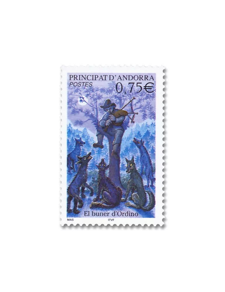 n° 589 -  Timbre Andorre Poste