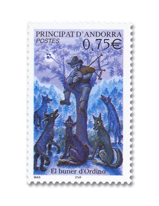 n° 589 -  Timbre Andorre Poste