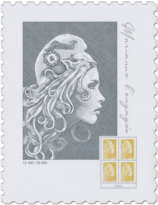 France : Affiche Marianne L´Engagée (n° 5534A)