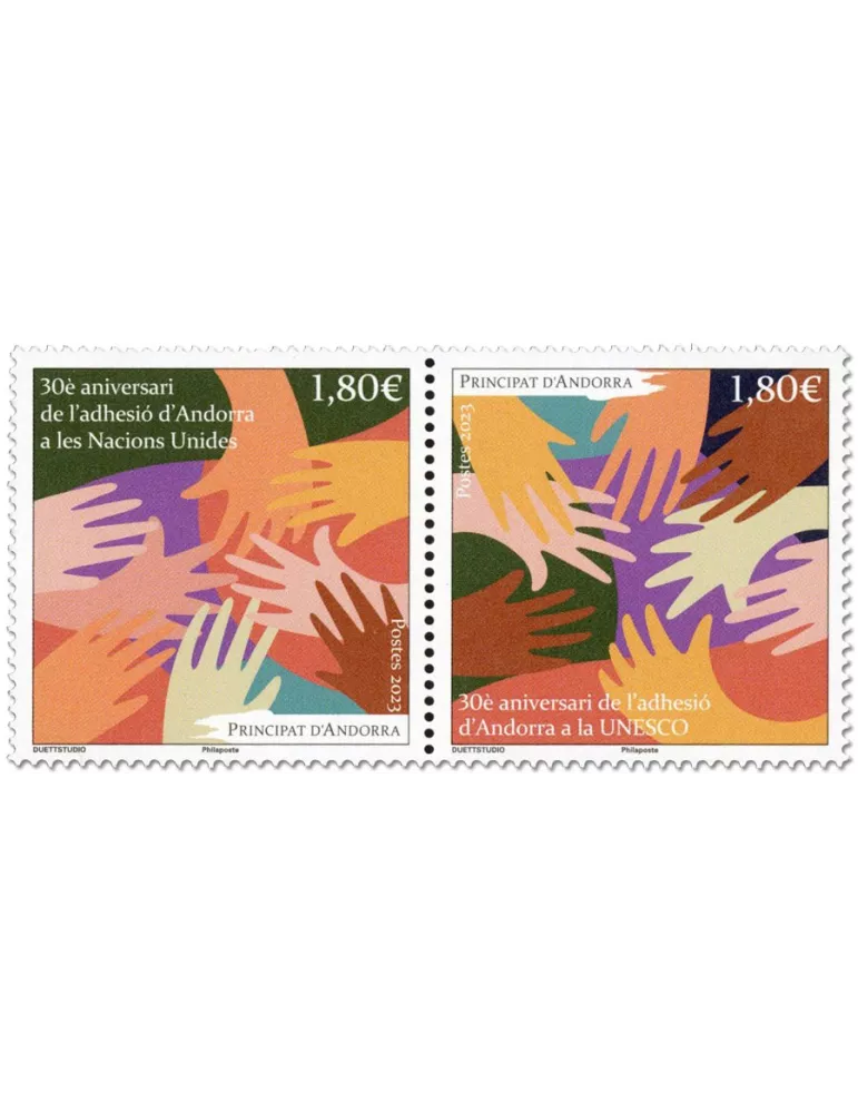 n° 896/897 - Timbre ANDORRE Poste