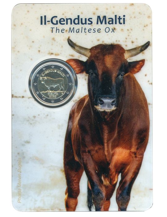 BU : 2 EURO COMMEMORATIVE 2025 : MALTE (Le Boeuf Maltais)