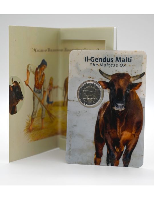 BU : 2 EURO COMMEMORATIVE 2025 : MALTE (Le Boeuf Maltais)