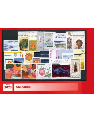 n° 885/903 -  Timbre Andorre Année complète (2023)