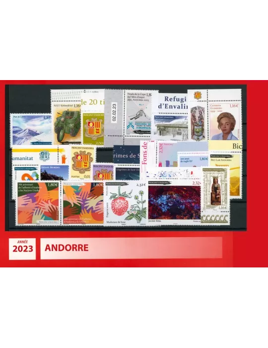 n° 885/903 -  Timbre Andorre Année complète (2023)