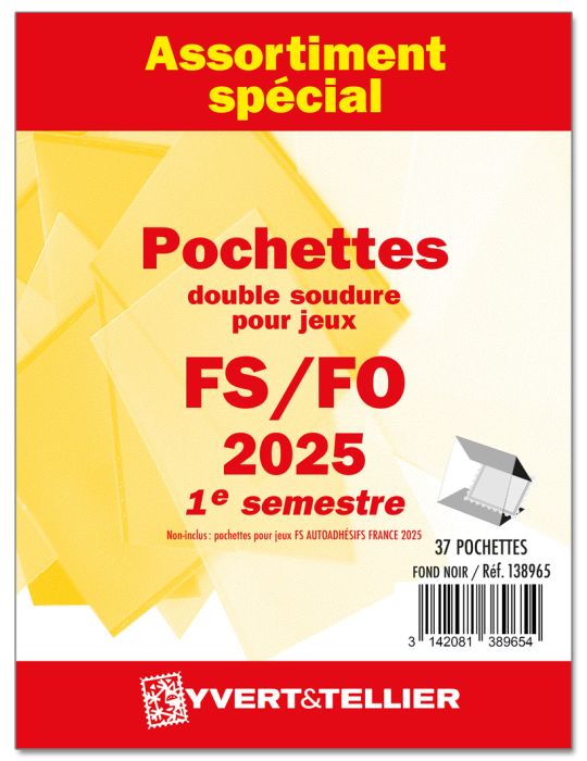 Assortiment de pochettes (double soudure) : 2025-1er semestre