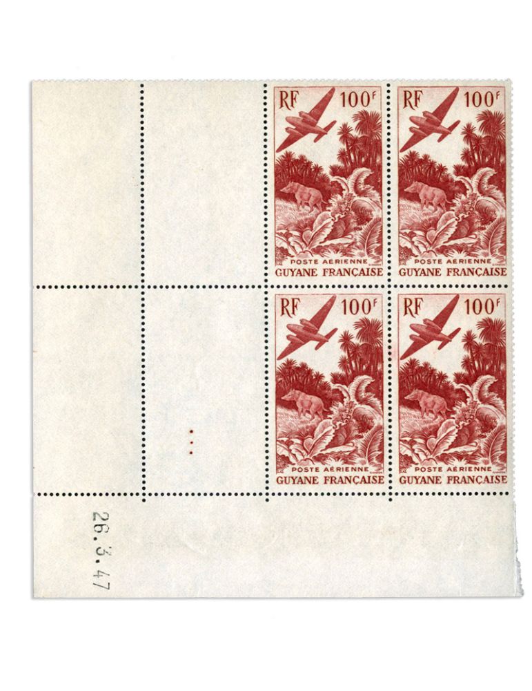 n° 35/37 - Timbre GUYANE Poste Aerienne