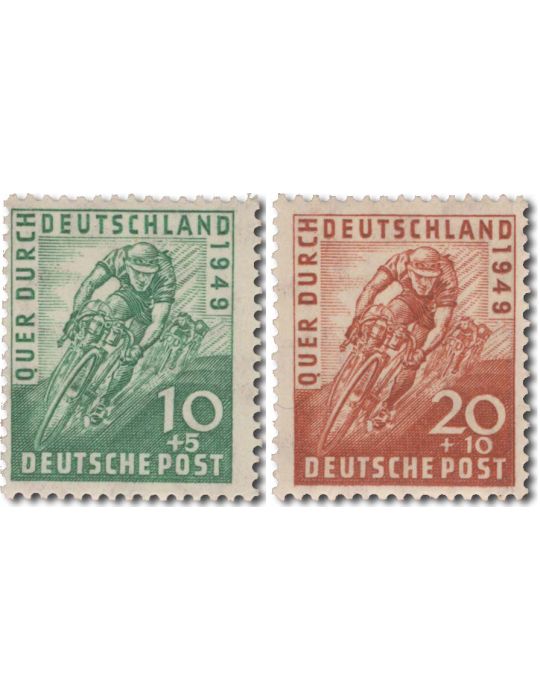 n° 74/75 - Timbre ALLEMAGNE BIZONE Poste