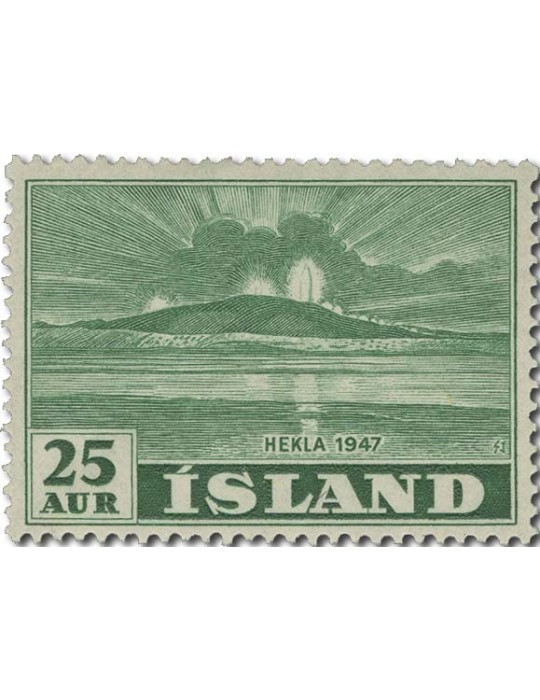 n° 208/214* - Timbre ISLANDE Poste