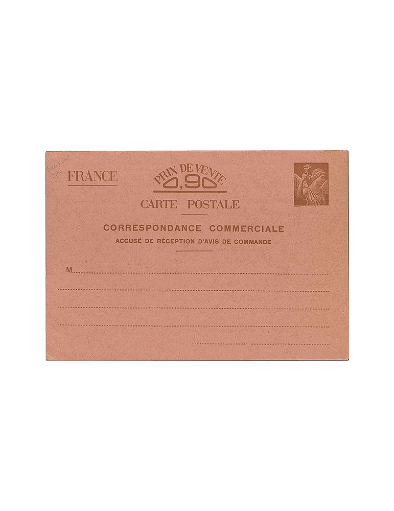 France : Entier Postal sans valeur CP4