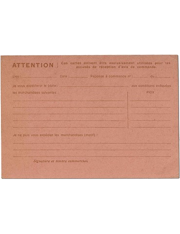 France : Entier Postal sans valeur CP4 2