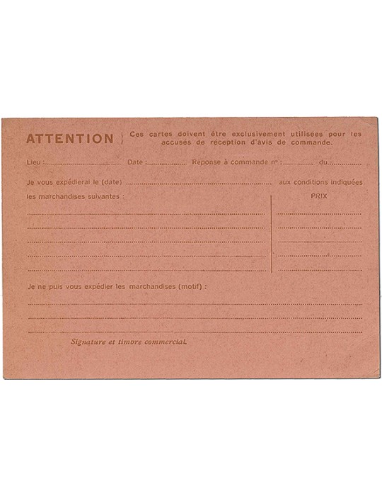France : Entier Postal sans valeur CP4