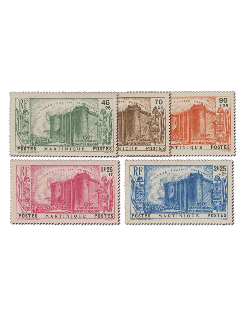 n° 170/174* - Timbre MARTINIQUE Poste