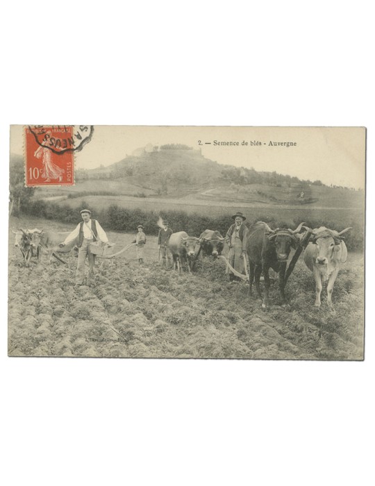 4 CPA - Timbre FRANCE Cpa