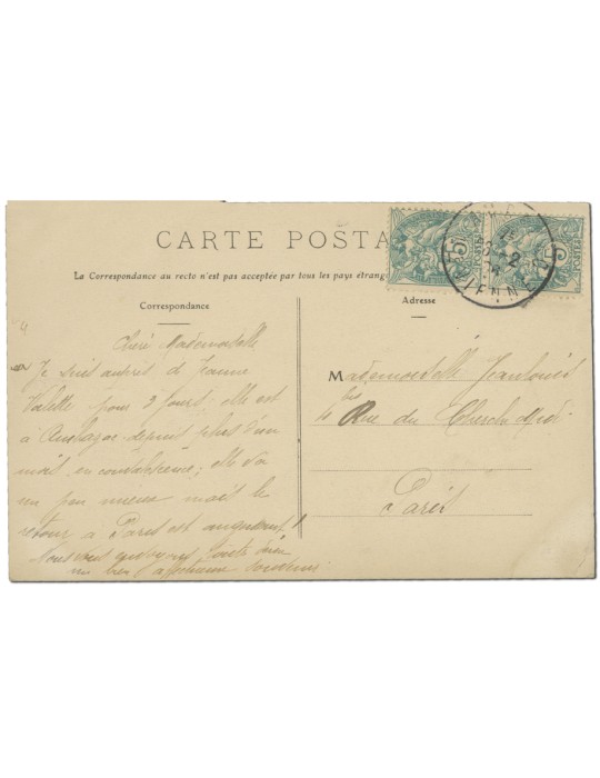 4 CPA - Timbre FRANCE Cpa