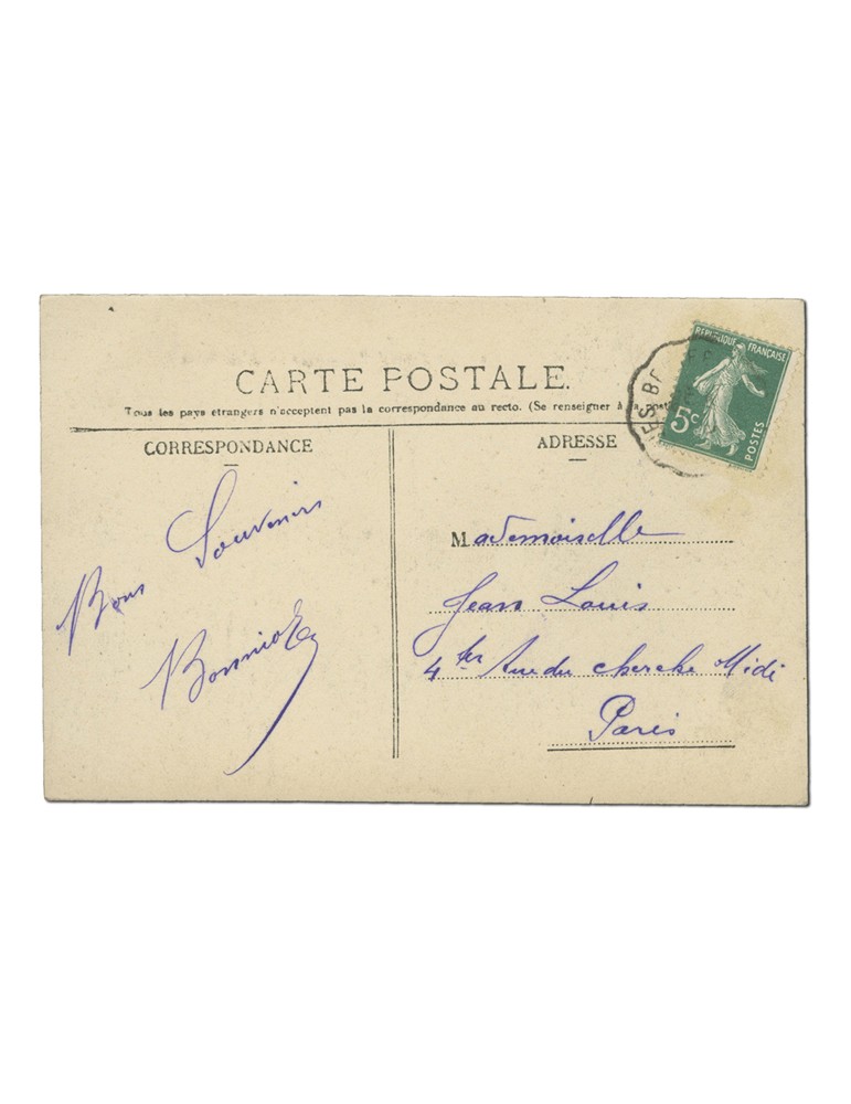 4 CPA - Timbre FRANCE Cpa