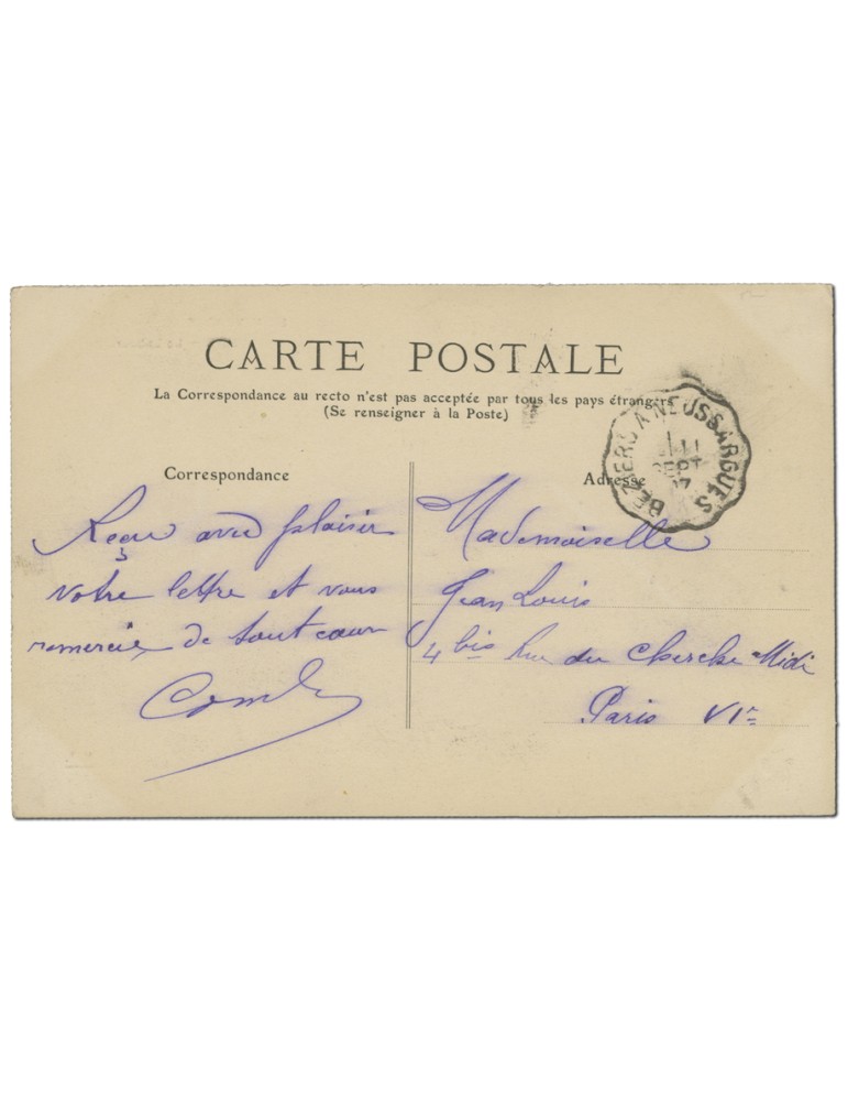 4 CPA - Timbre FRANCE Cpa
