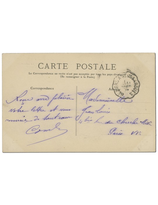 4 CPA - Timbre FRANCE Cpa