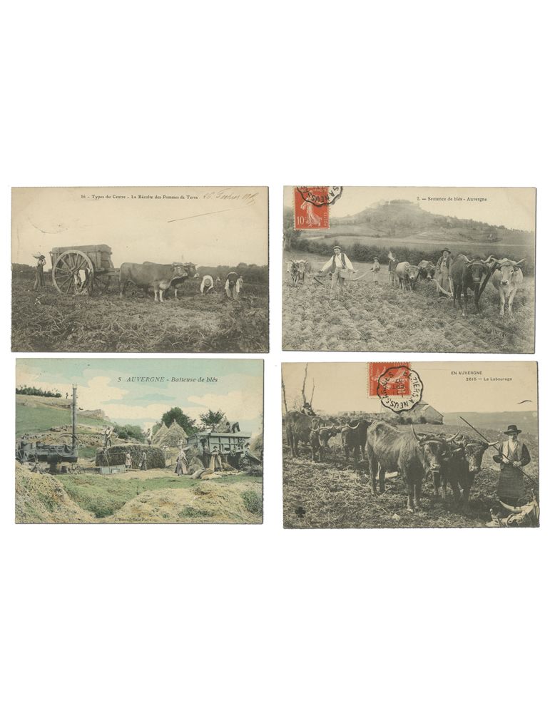 4 CPA - Timbre FRANCE Cpa