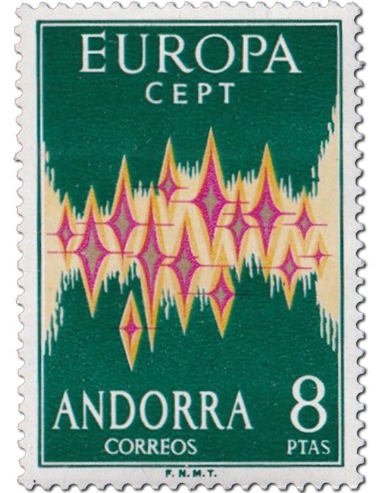 n° 64A** - Timbre ANDORRE ESPAGNOL Poste