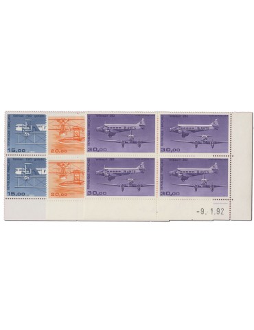 n° 57B/59B** - Timbre FRANCE Poste Aerienne