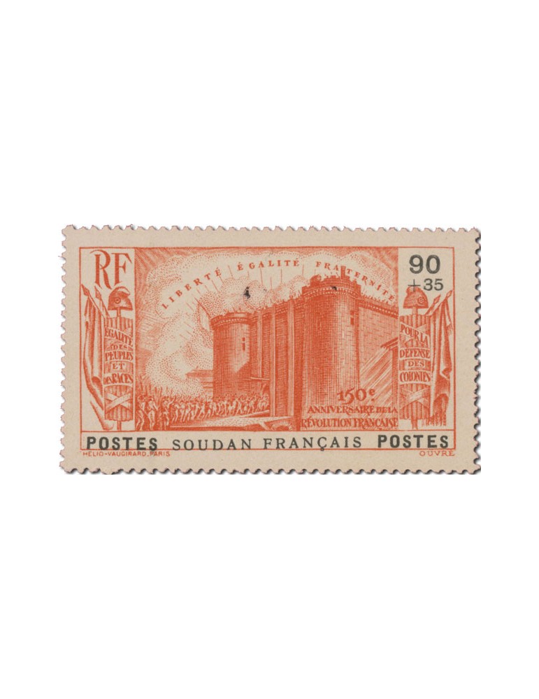 n° 105/109** - Timbre SOUDAN Poste