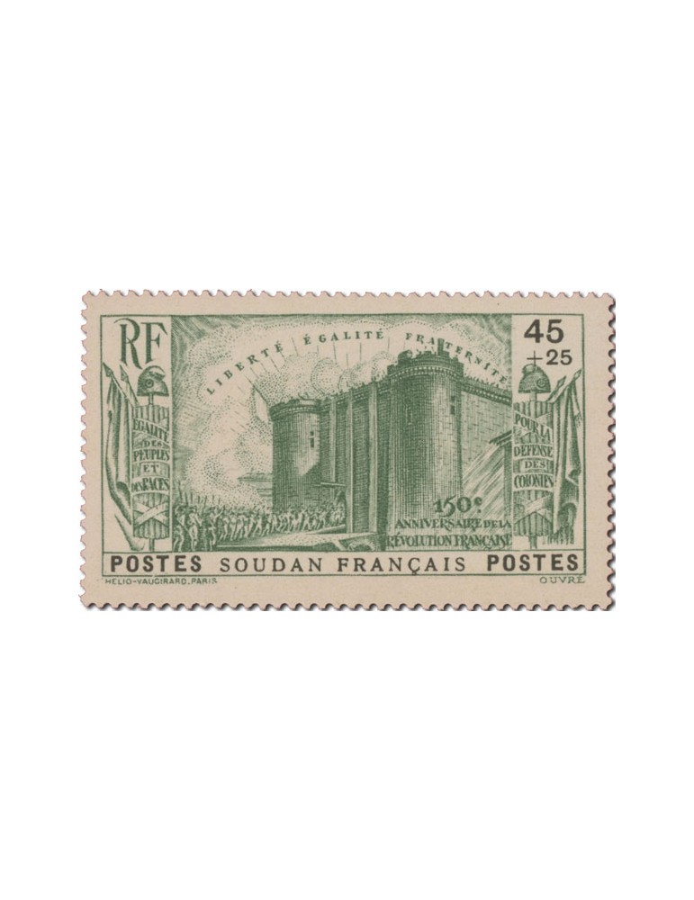 n° 105/109** - Timbre SOUDAN Poste