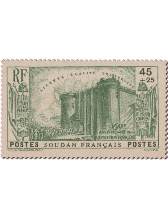 n° 105/109** - Timbre SOUDAN Poste