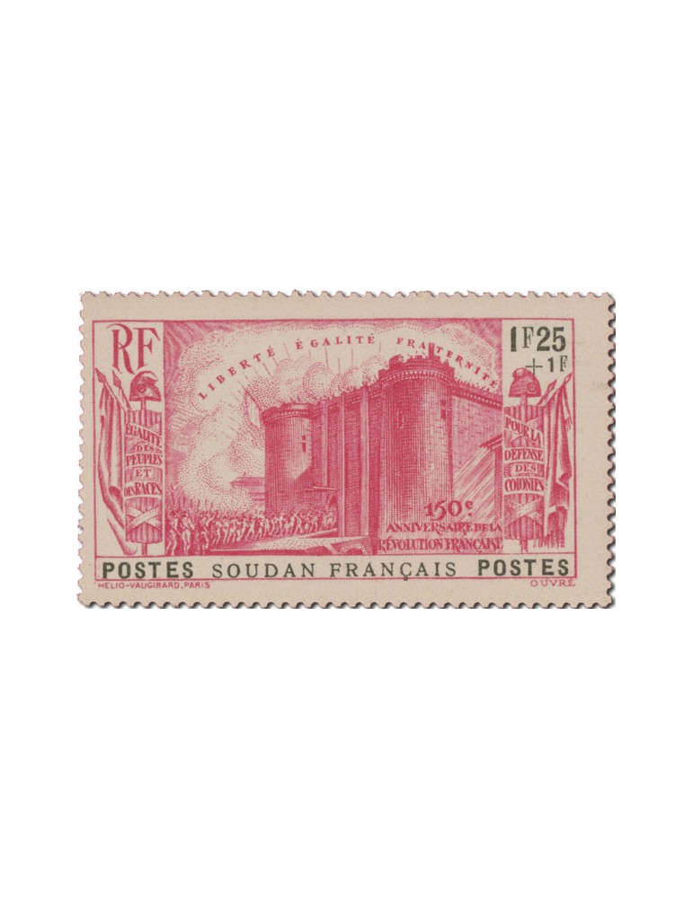 n° 105/109** - Timbre SOUDAN Poste