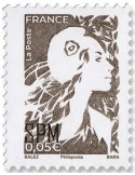 n° 1371 - Timbre Saint-Pierre et Miquelon Poste (Marianne de l'Avenir / 0,05 €)