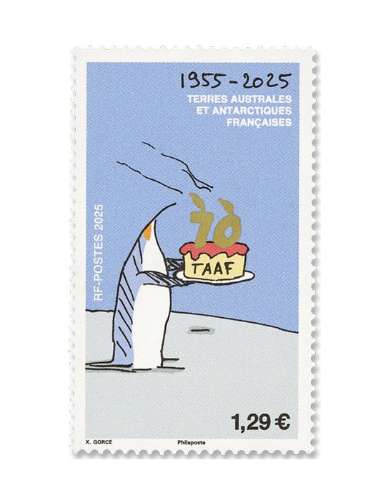 n° 1130 - Timbre TAAF Poste (70 ans des TAAF)