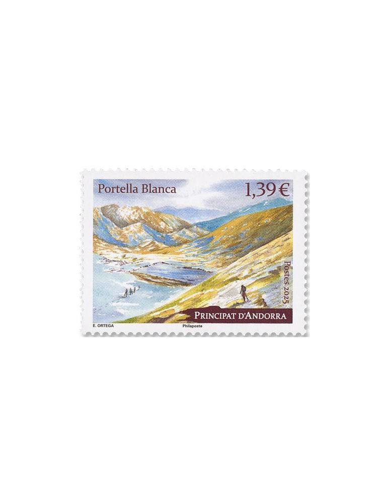 n° 936 - Timbre ANDORRE Poste (PORTELLA BLANCA)