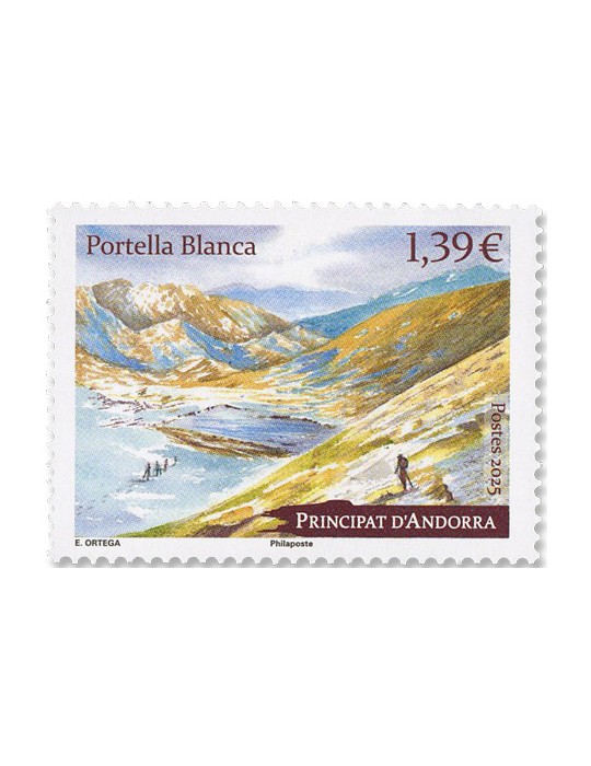 n° 936 - Timbre ANDORRE Poste (PORTELLA BLANCA)