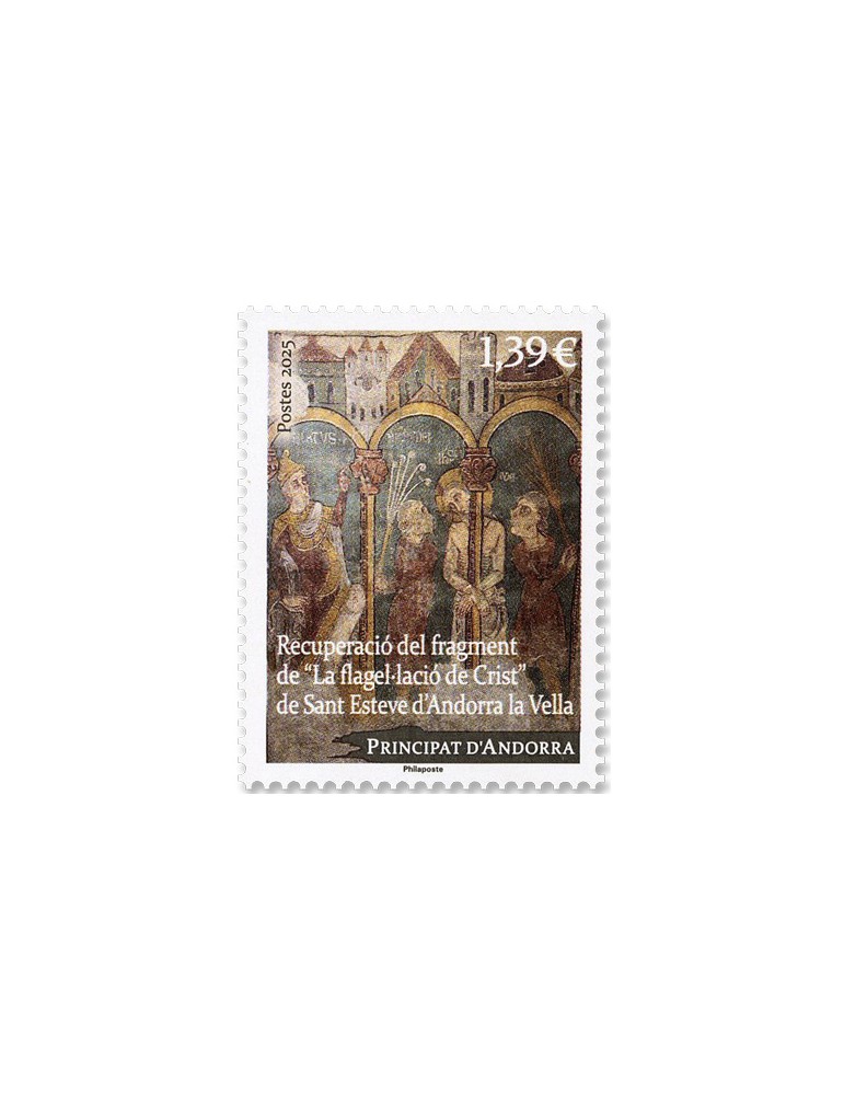 n° F932 - Timbre ANDORRE Poste (BLOC RECUPERATION PEINTURES DE SANT ESTEVE)