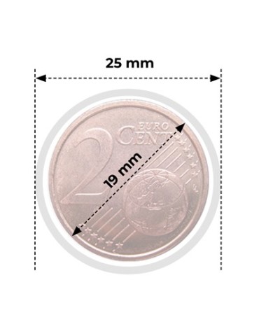 CAPSULES : 19 mm - POUR 2 CENT