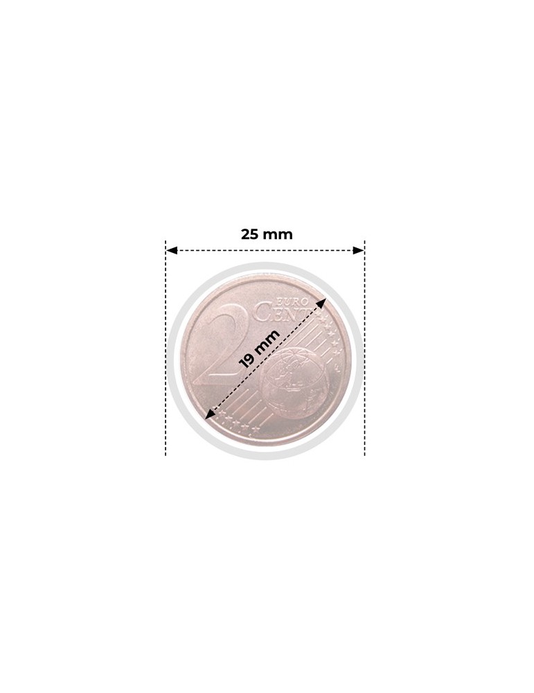 CAPSULES : 19 mm - POUR 2 CENT