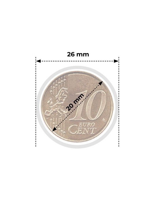 CAPSULES : 20 mm - POUR 10 CENT