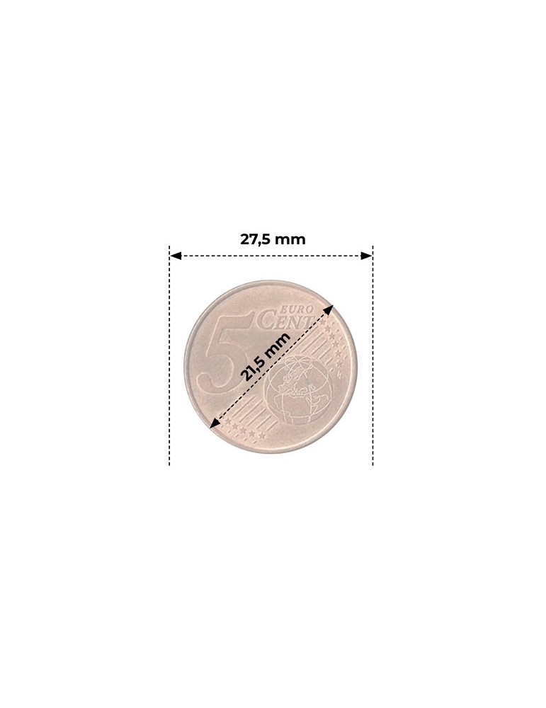 CAPSULES : 21.5 mm - POUR 5 CENT