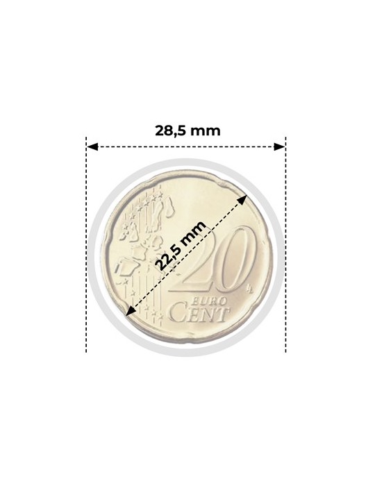CAPSULES : 22.5 mm - POUR 20 CENT