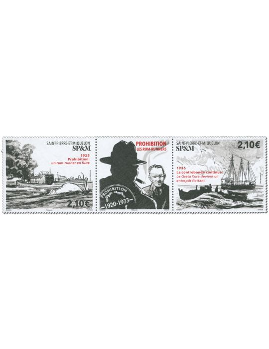 n° 1361/1362 - Timbre Saint-Pierre et Miquelon Poste (TRYPTIQUE LES RUM RUNNERS - 12 25 057)