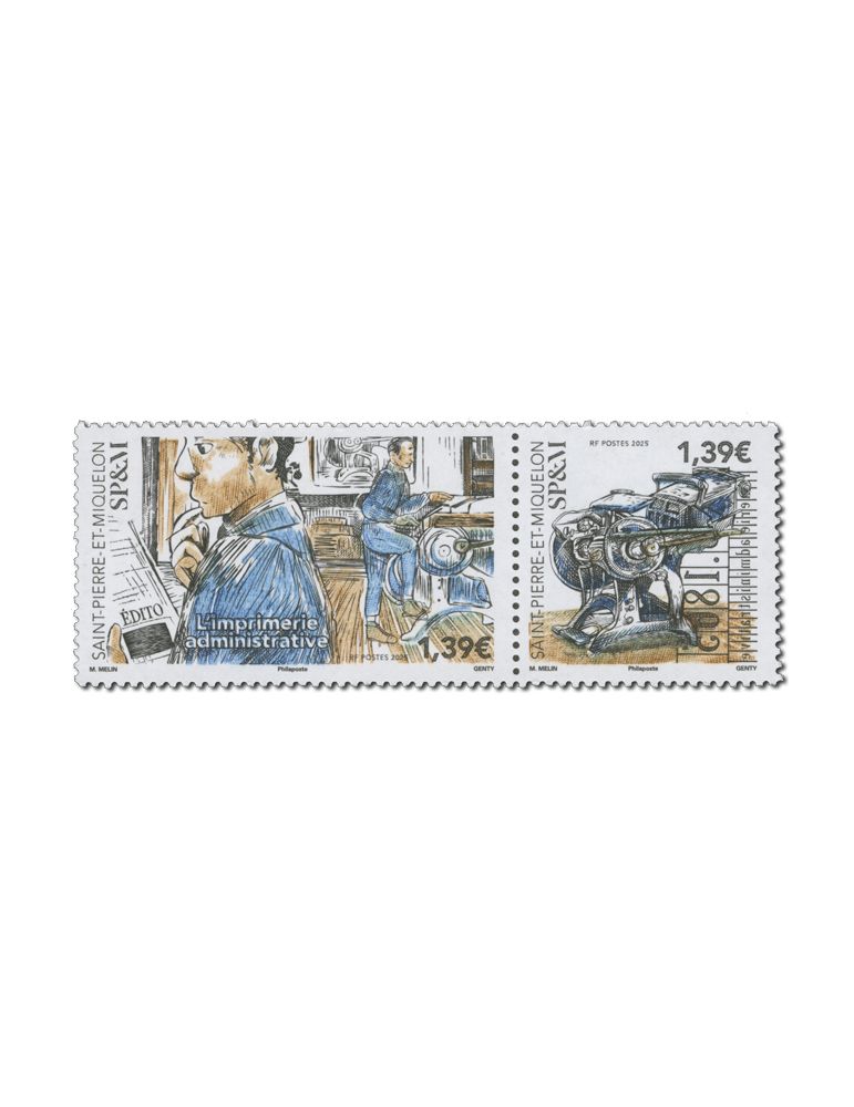 n° 1363/1364 - Timbre Saint-Pierre et Miquelon Poste (DYPTIQUE L'IMPRIMERIE ADMINISTRATIVE - 12 25 058)