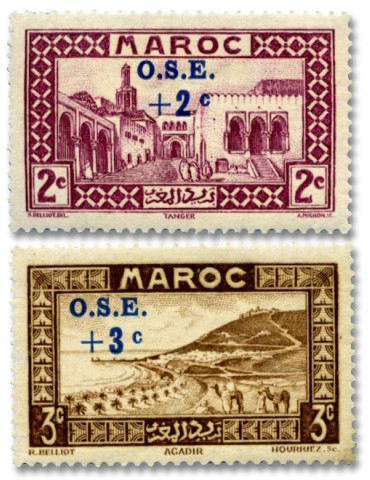 n° 153/160* - Timbre MAROC   Poste 2