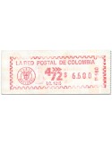 n° 2 - Timbre COLOMBIE Timbres de distributeurs