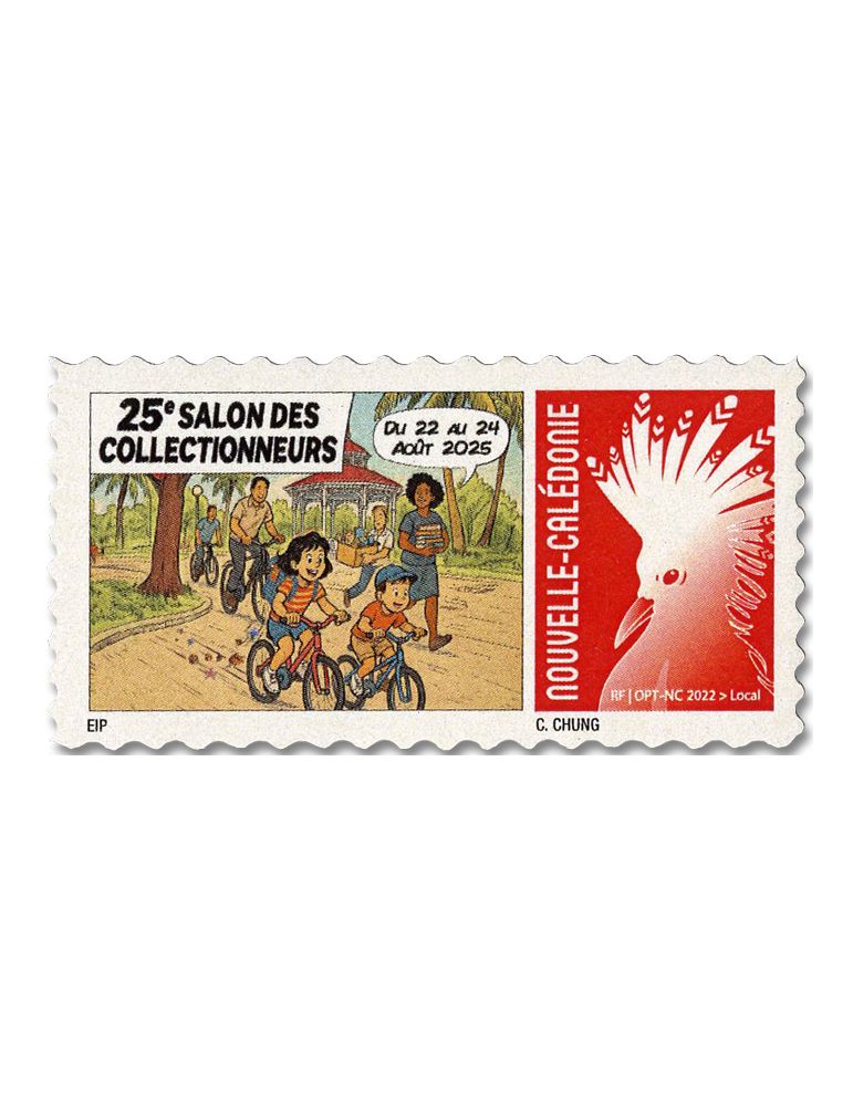 n° 1486/1487 - Timbre Nelle Calédonie Poste (Cagou : L’OPT au Salon des Collectionneurs)