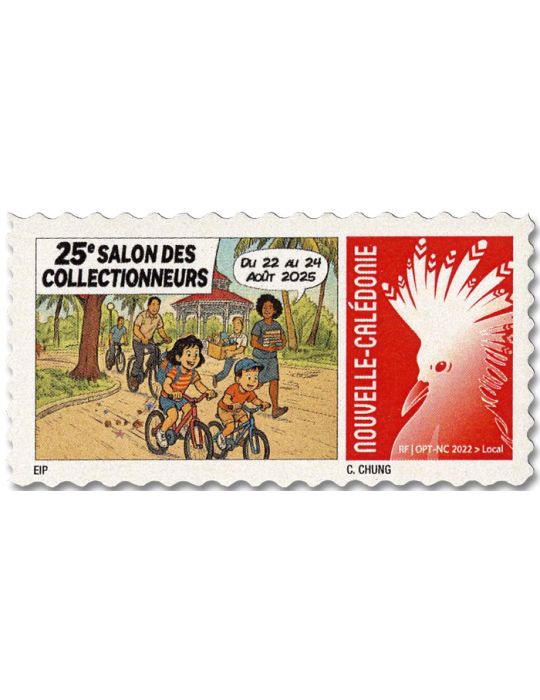 n° 1486/1487 - Timbre Nelle Calédonie Poste (Cagou : L’OPT au Salon des Collectionneurs)