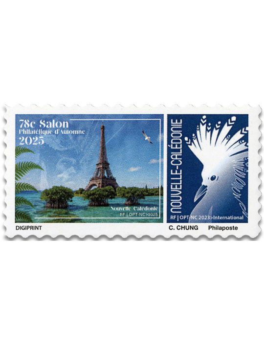 n° 1491/1492 - Timbre Nelle Calédonie Poste (Cagou : 78e salon philatélique d'automne)